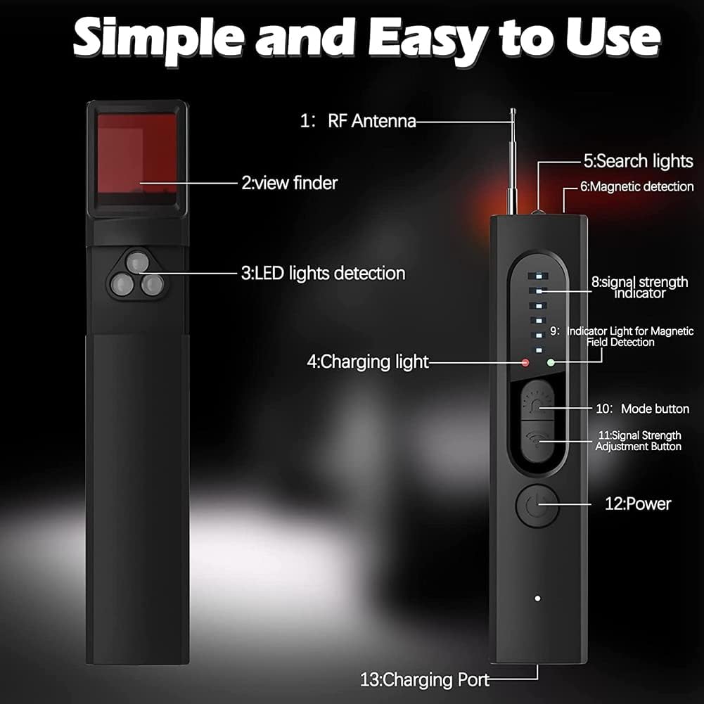 Hidden Camera Detector (Military Grade, with Built-in...