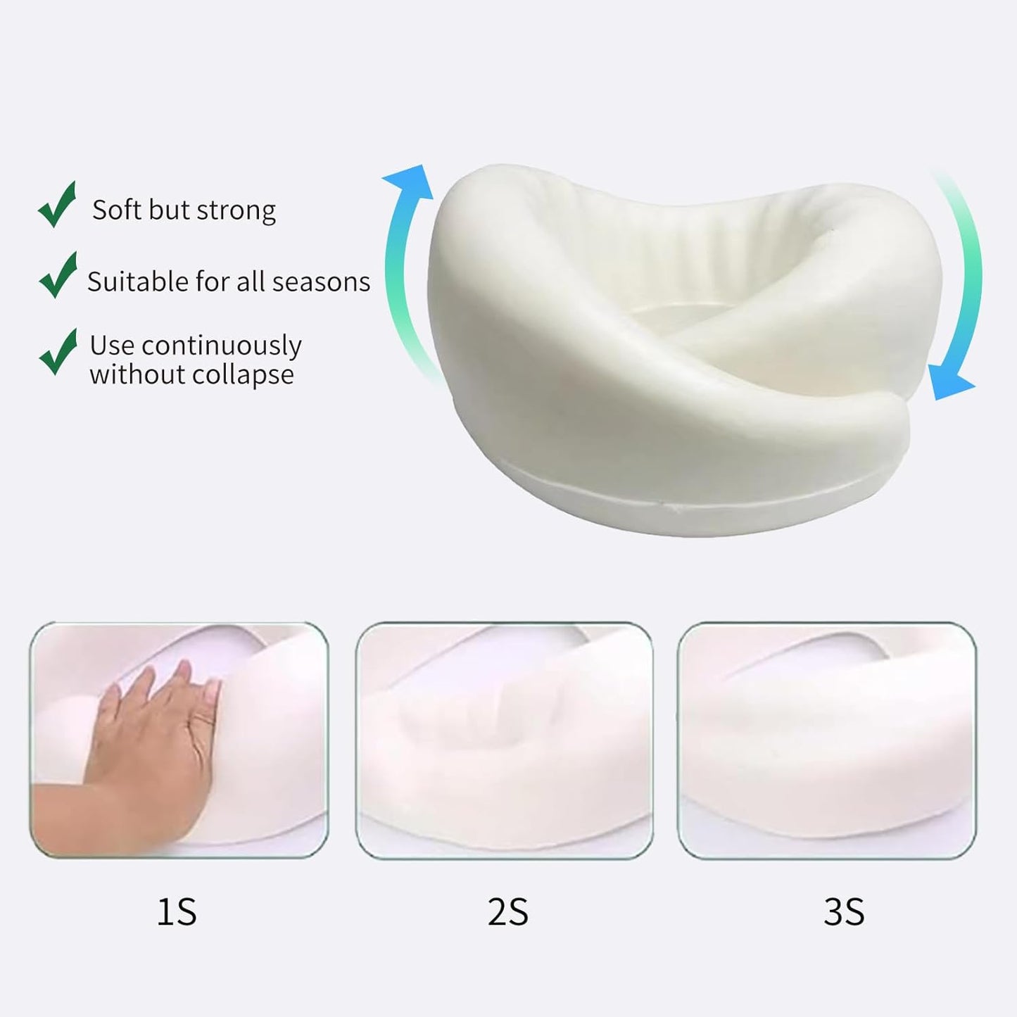 Ergonomic Travel Neck Pillow – Memory Foam Support for...