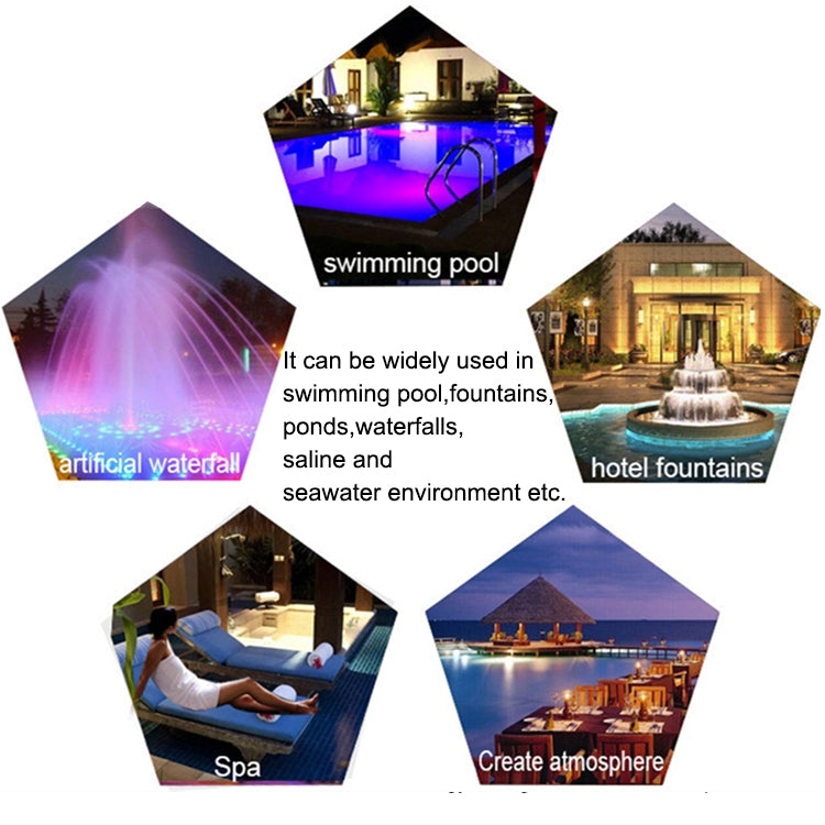 15W LED Stainless Steel Wall-Mounted Pool Light...