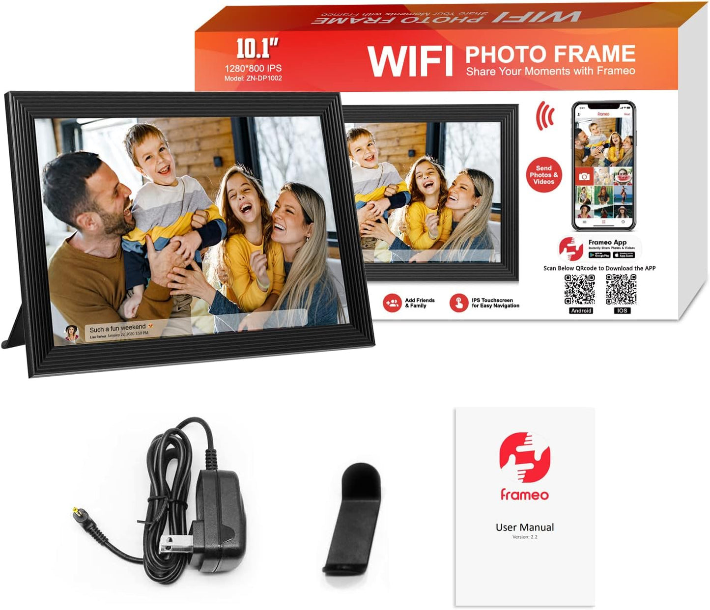 High-Resolution Digital Frame Top Electronic Frame with...