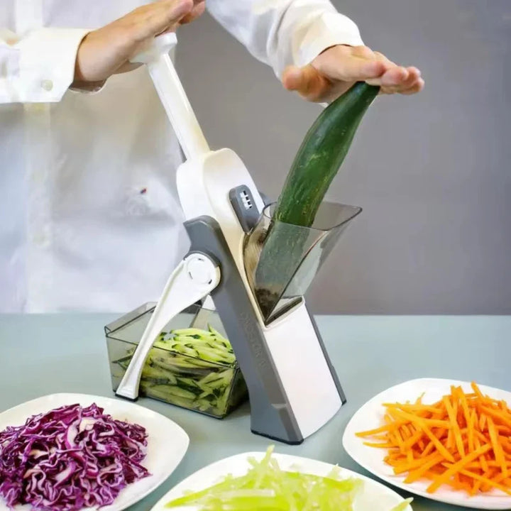 Kitchen Slicer with Adjustable Thickness and Collection...