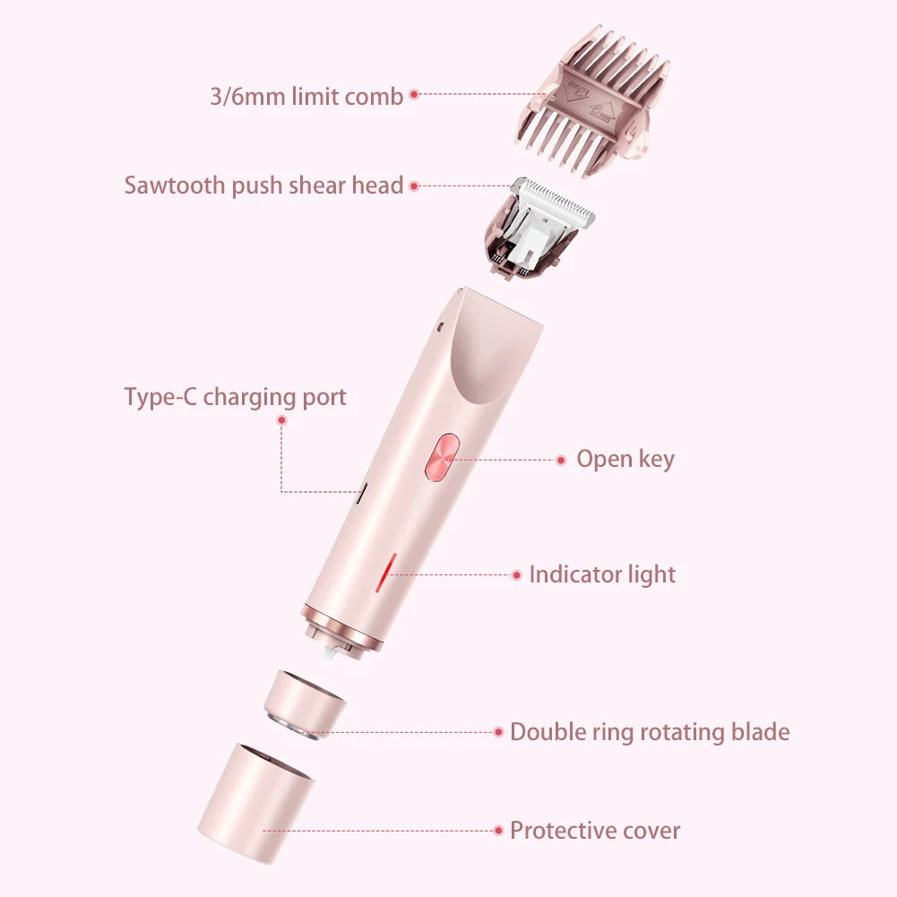 Gentle Electric Hair Trimmer for Women