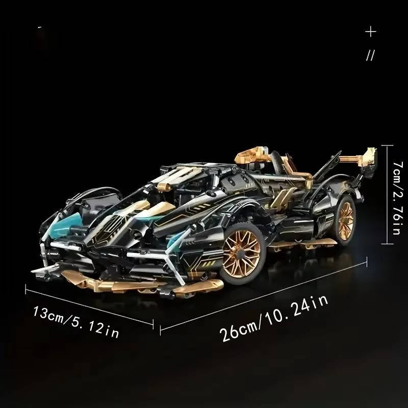 V12 Model Car Building Block Set