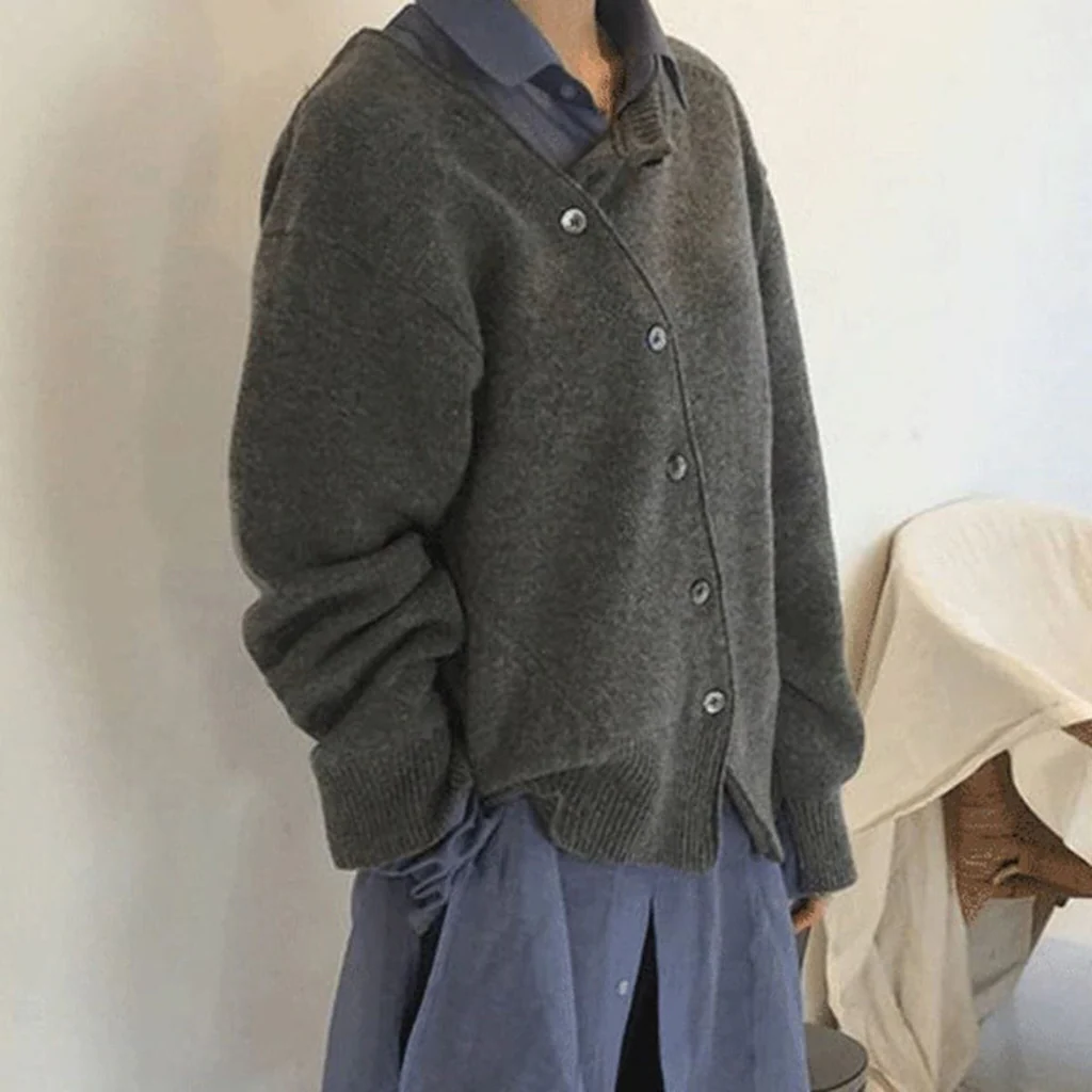 Cashmere Jacket with Button Details