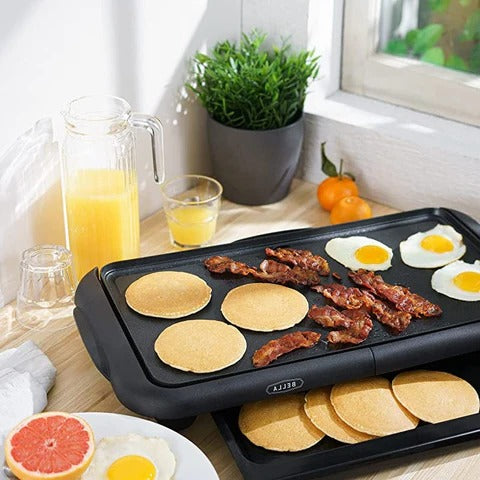 Large Tabletop Home Kitchen Pancake Griddle Maker...