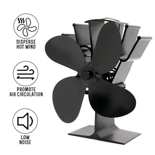 Heat Powered Fireplace Fan - Heat Your Home More...