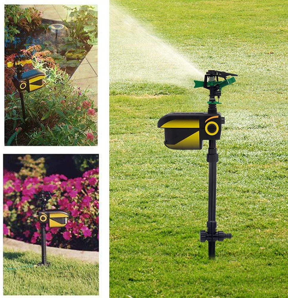 Automatic Motion-Activated Animal Repellent Garden...