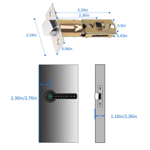 Fingerprint Smart Door Lock - Mobile App Remote Control...