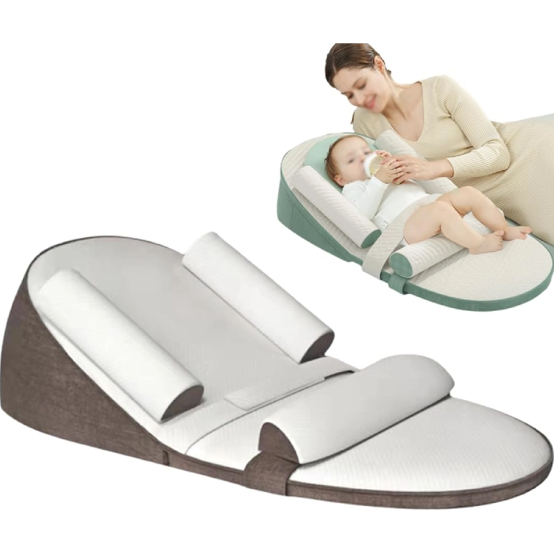 Baby Wedge Side Sleeping Pillow Bed Reflux Anti Roll...