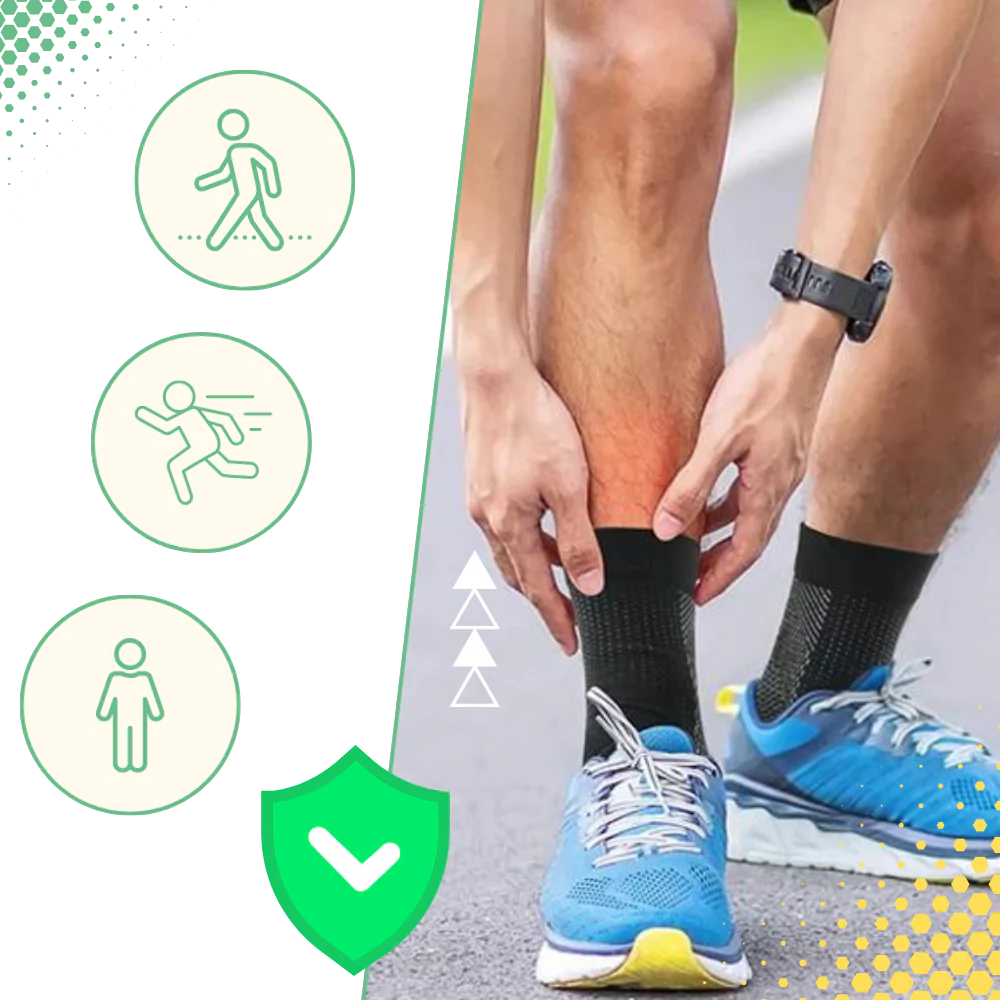 Compression Support Socks with Open-Toe Design and...