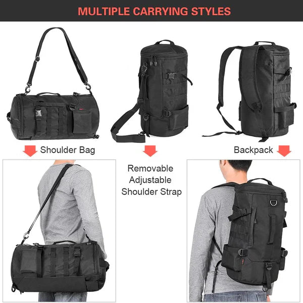 Fishing Tackle Backpack Tackle Box Organizer with Rod...