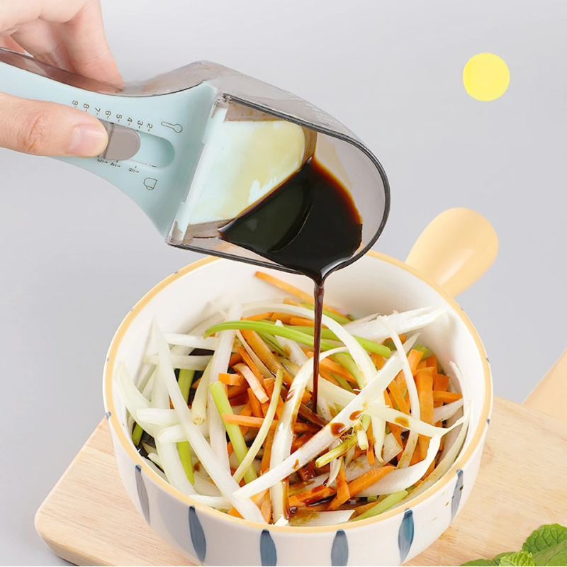 Adjustable Measuring Cup and Measuring Spoon