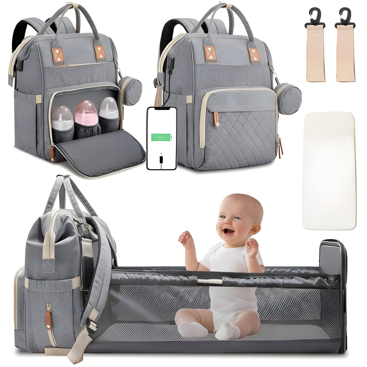 Changing Bag - Travelling Baby Cot