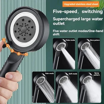 High Pressure Shower Head with Hose