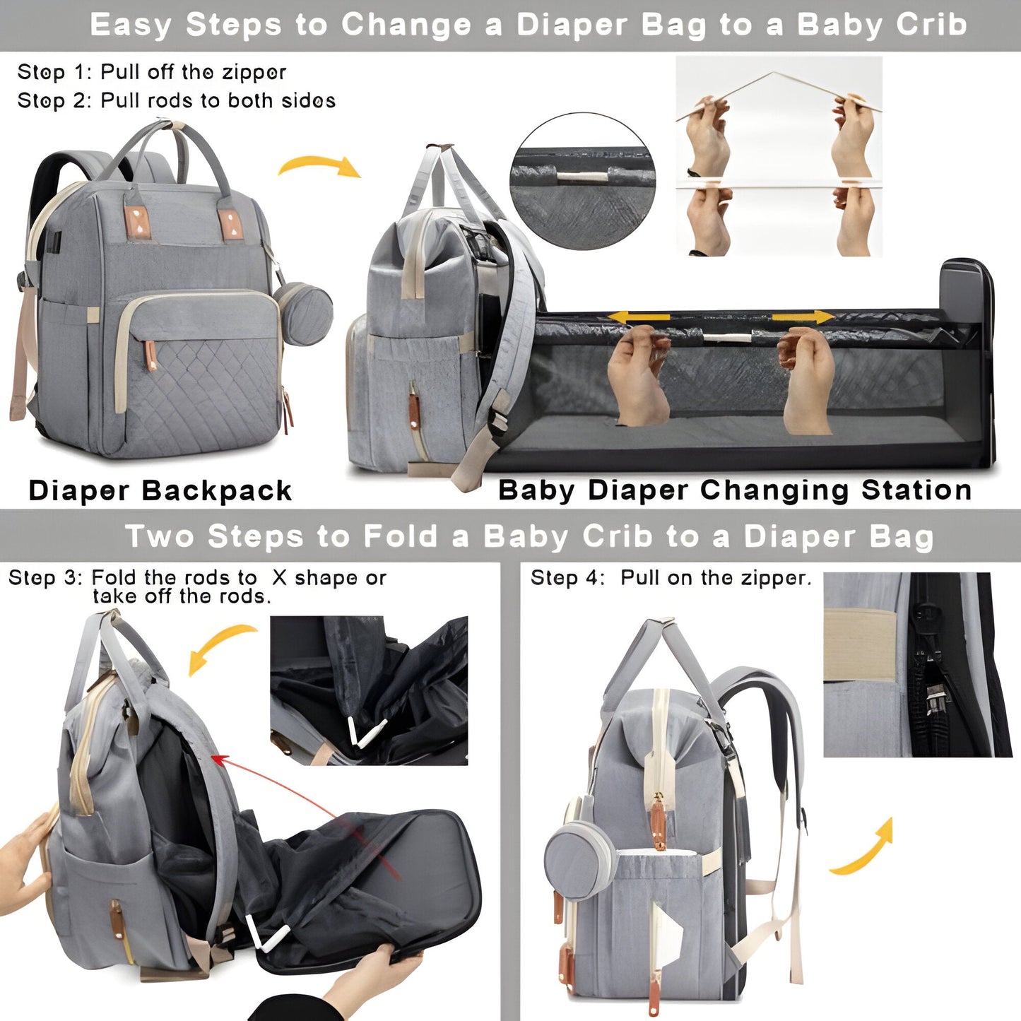 Changing Bag - Travelling Baby Cot