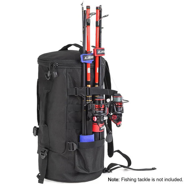 Fishing Tackle Backpack Tackle Box Organizer with Rod...