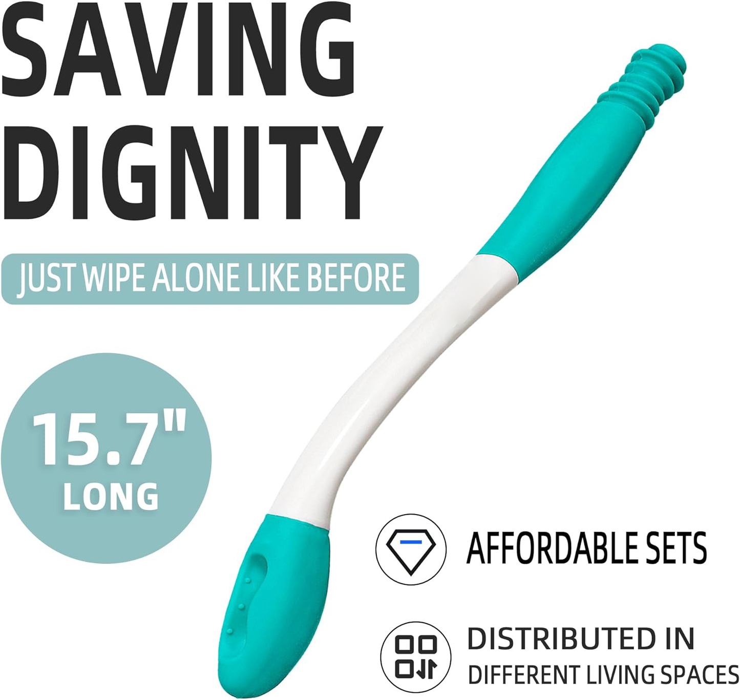 Toilet Aid for Wiping Long Reach Comfort Butt Wiper Tools