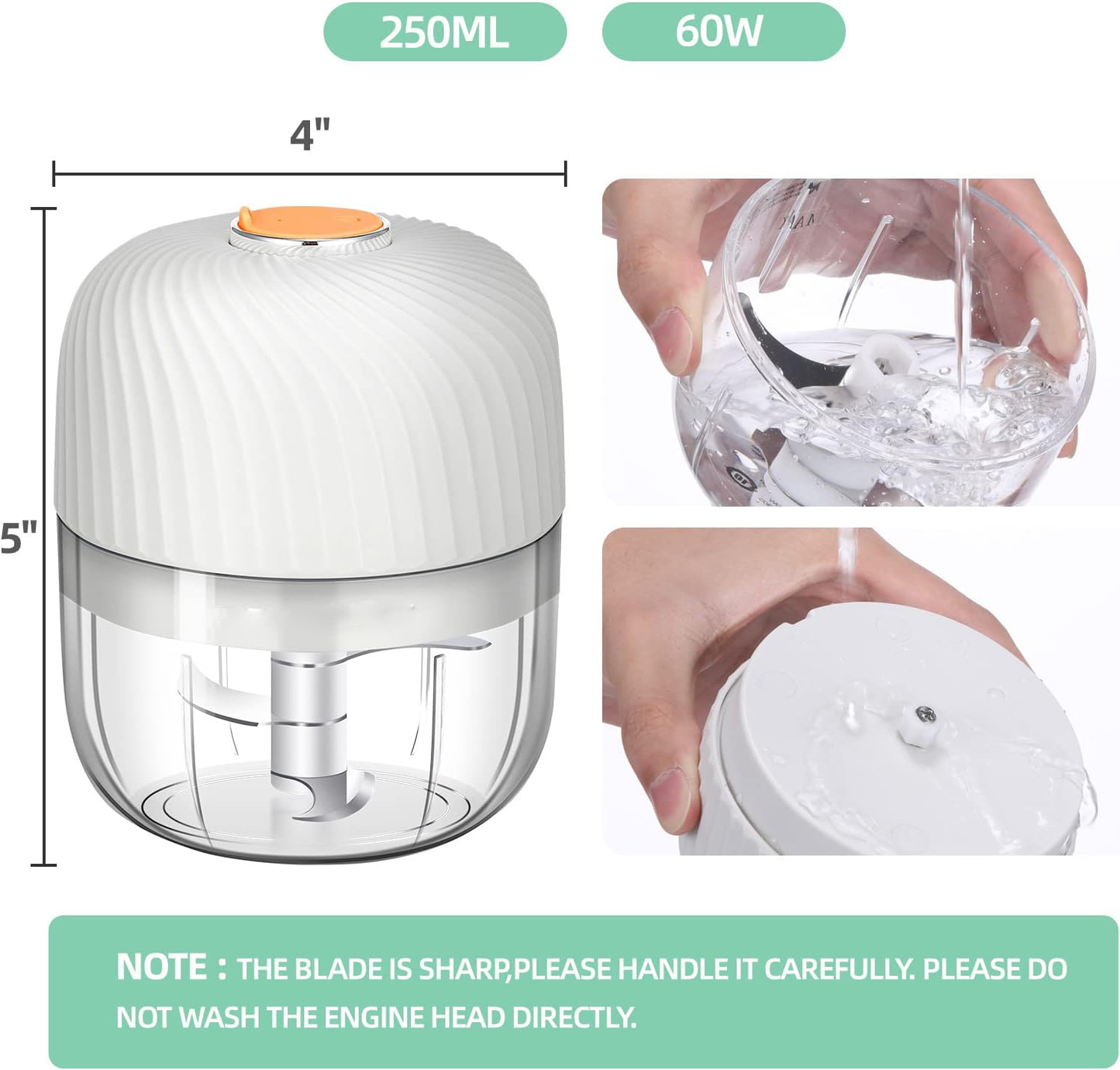 Electric Garlic Onion Chili Chopper
