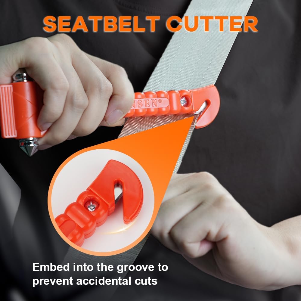 Car Safety Hammer Set of 2 Emergency Escape Tool Auto...
