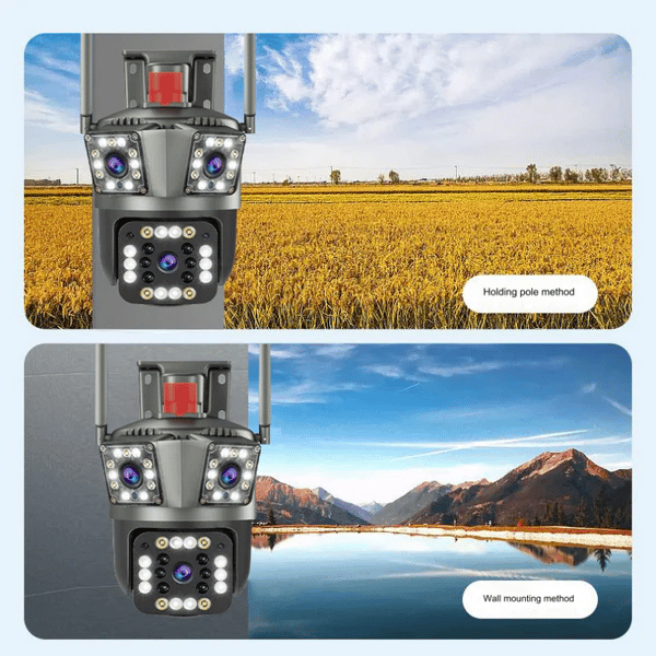 Dual Lens Outdoor Waterproof Wireless Wifi HD Triple...