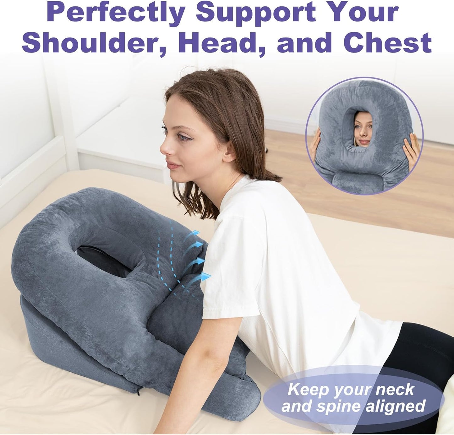 Face Down Pillow After Bbl or Eye Surgery Stomach...