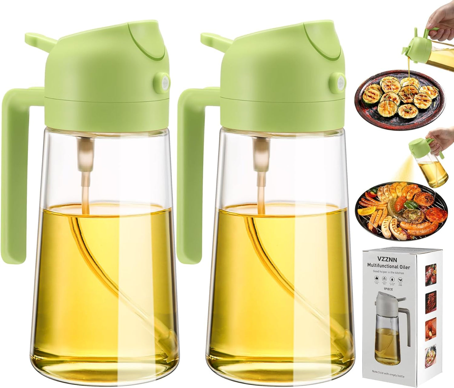 Oil Dispenser and Sprayer Bottle