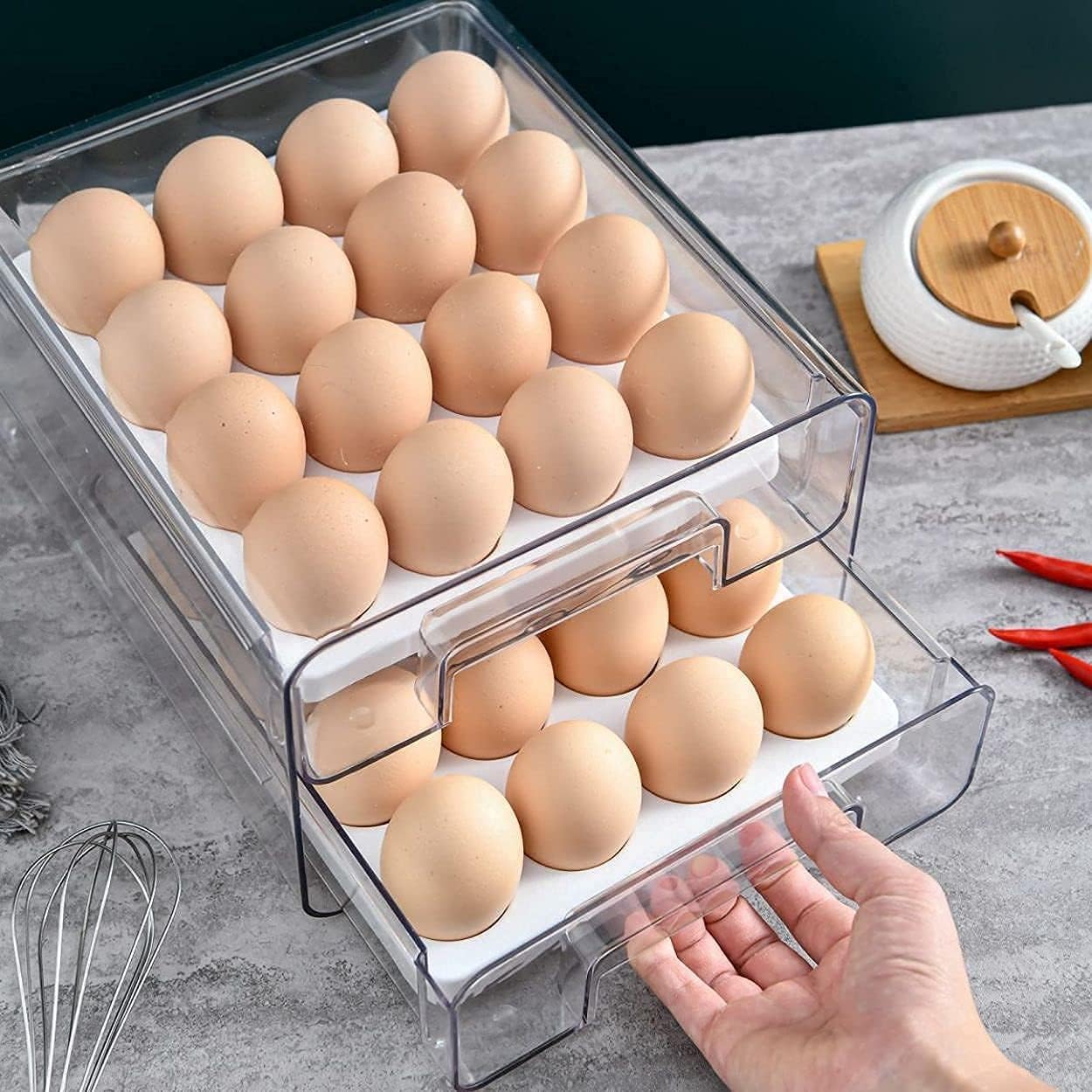 Egg Container Holder for Fridge