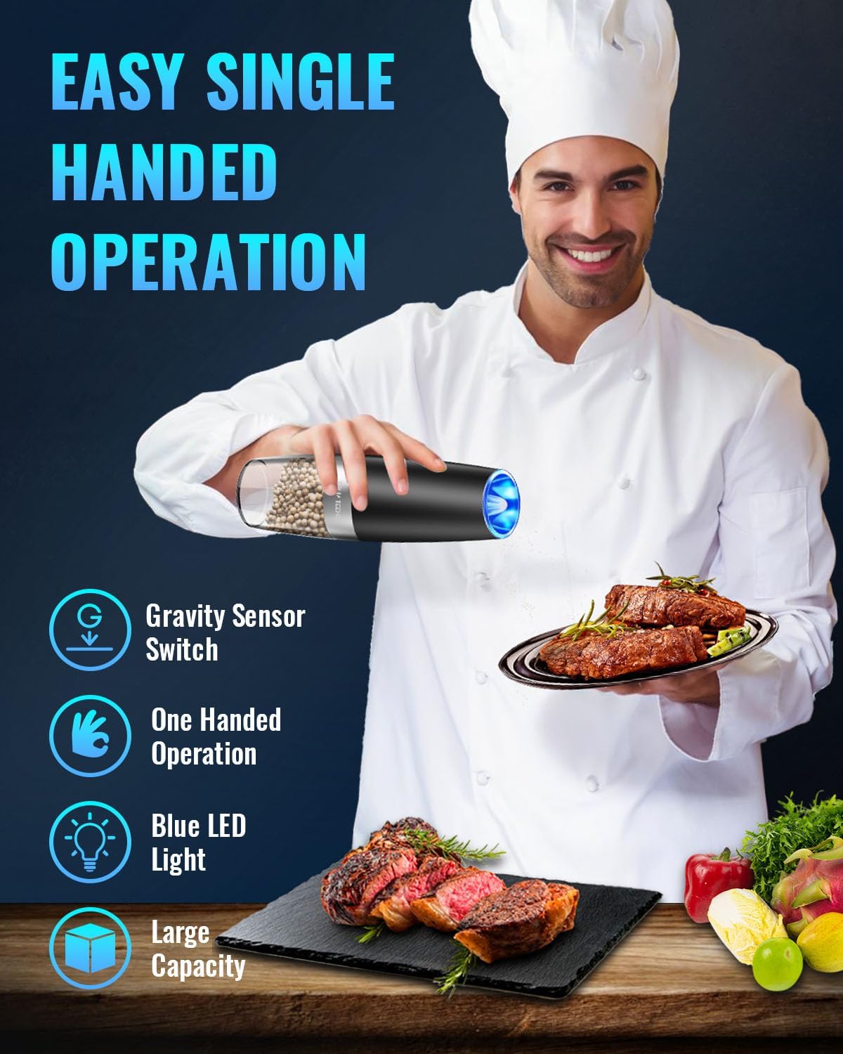 Electric Salt and Pepper Grinder