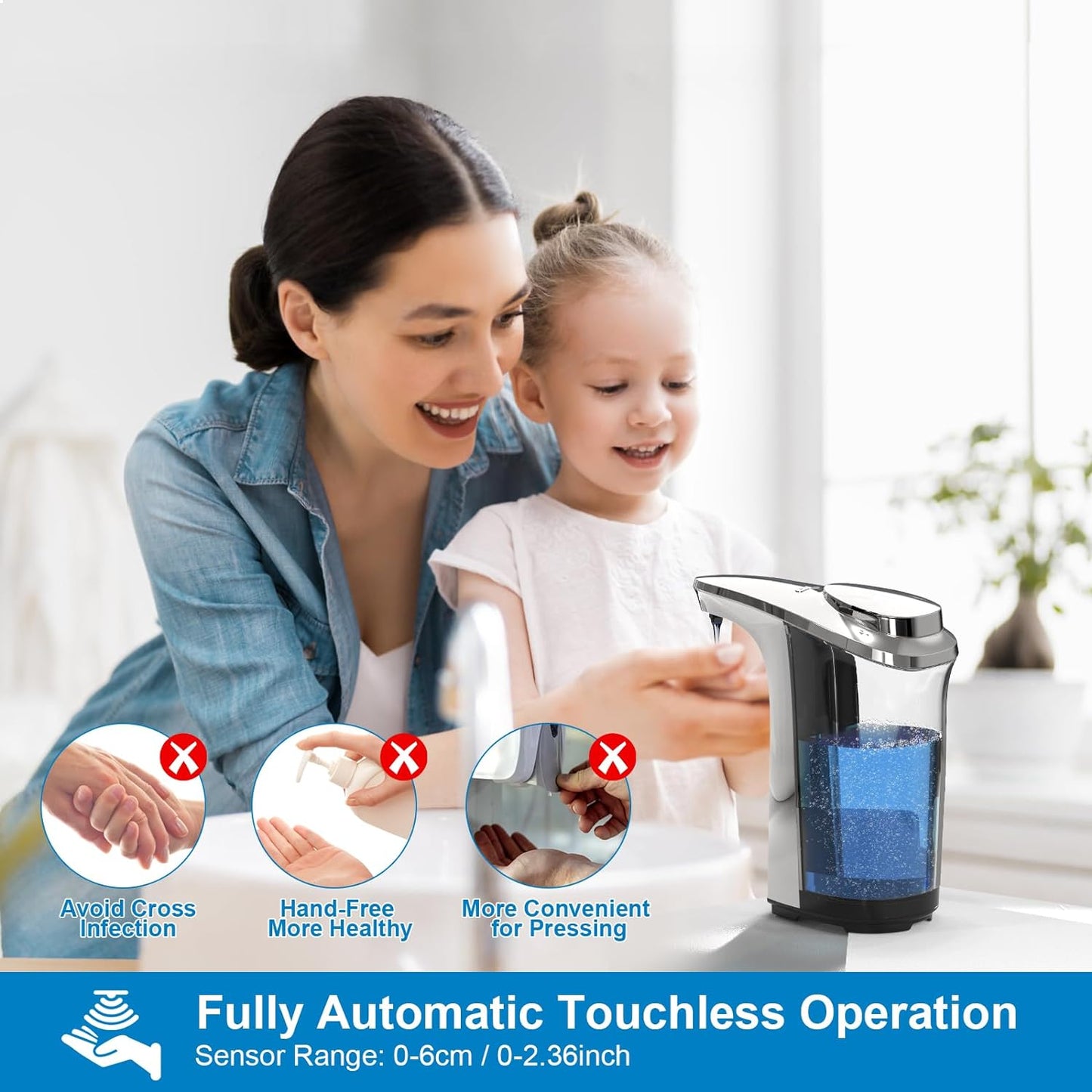 Automatic Touchless Dish Soap Dispenser for Kitchen and...