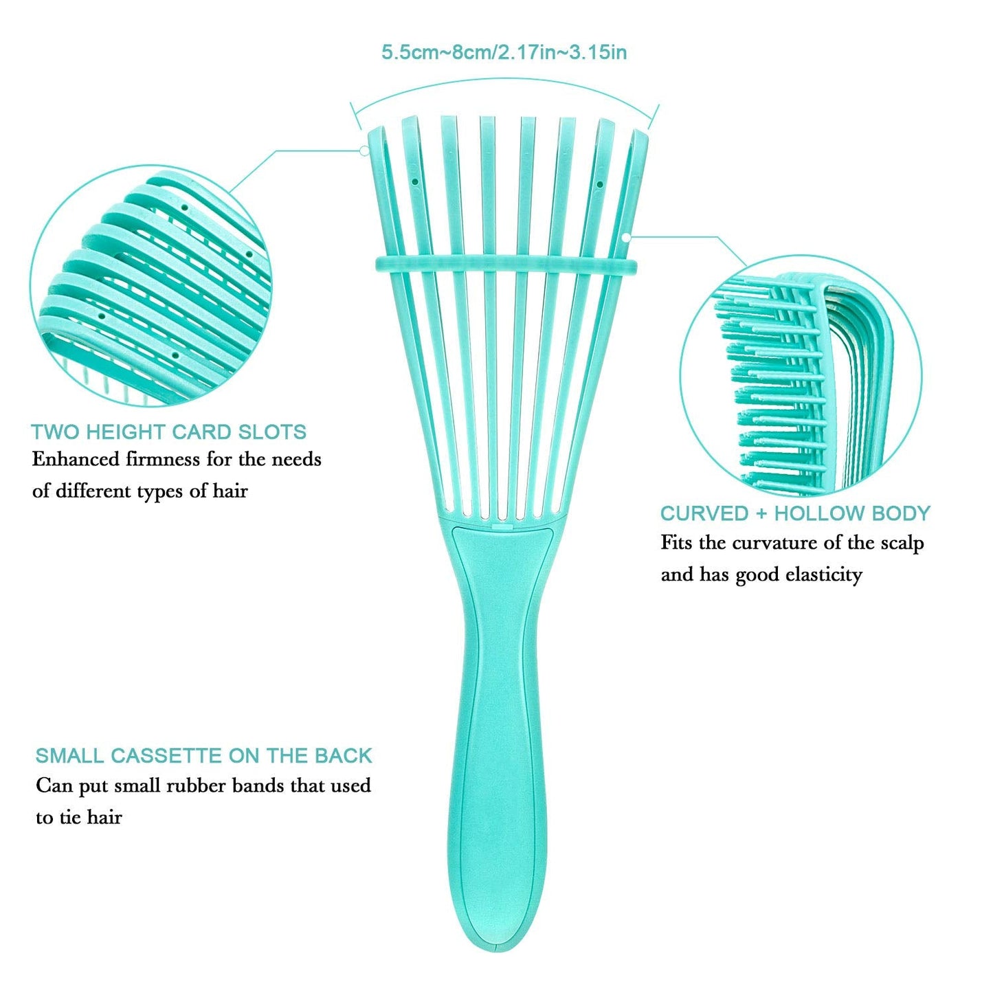 Detangling Brush for Afro America African Hair Textured...