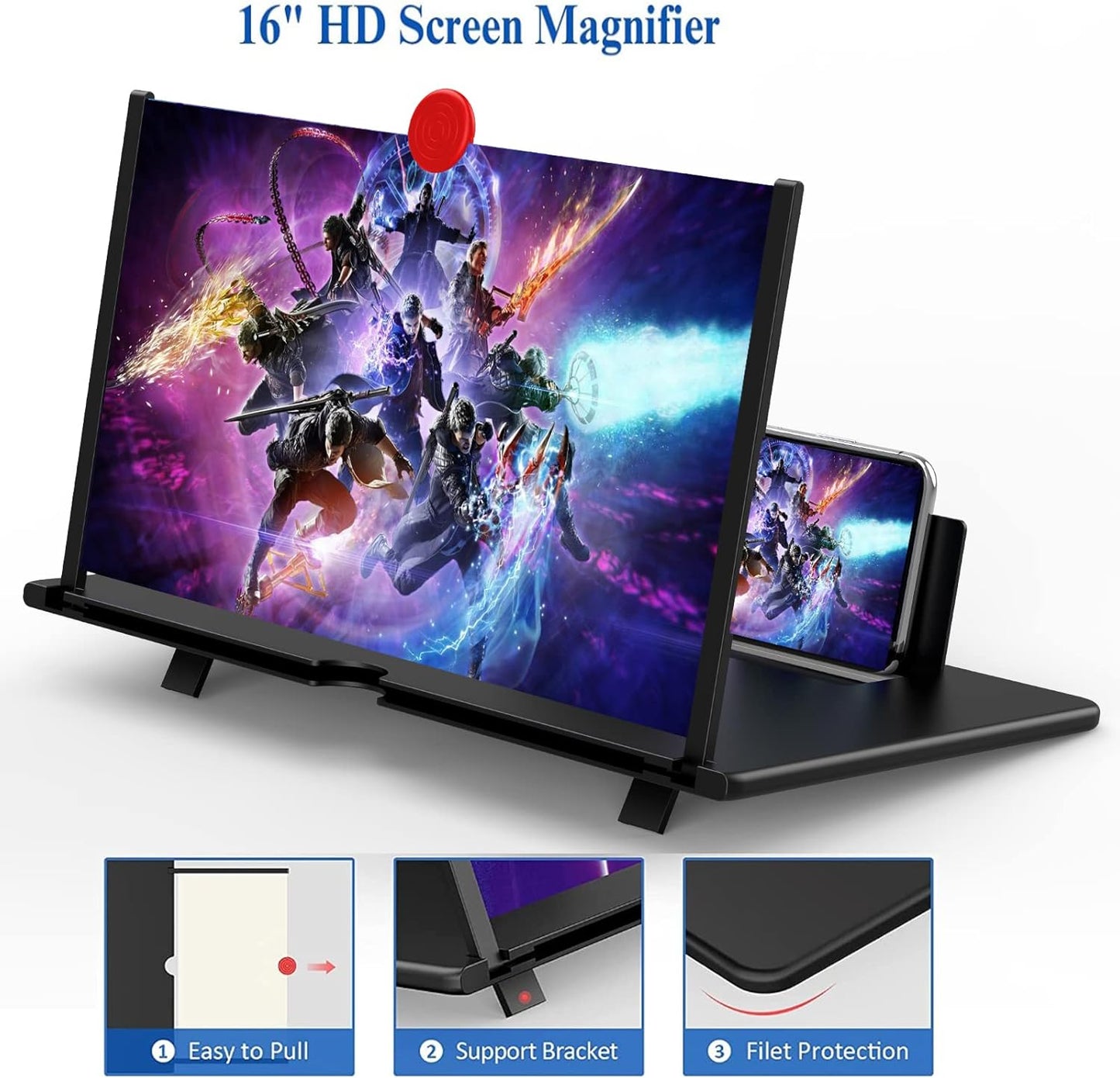 16 Inch Phone Screen Magnifier for Movies, Videos, and...