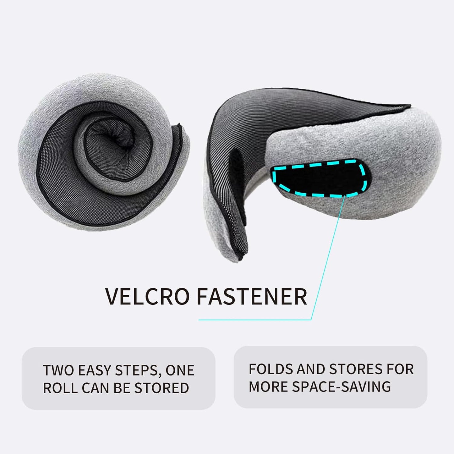 Ergonomic Travel Neck Pillow – Memory Foam Support for...