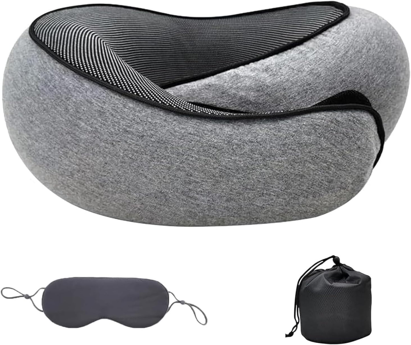Ergonomic Travel Neck Pillow – Memory Foam Support for...