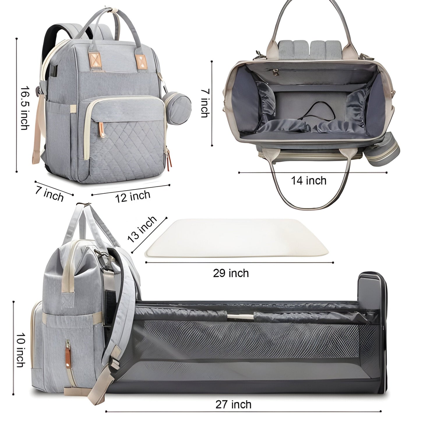 Changing Bag - Travelling Baby Cot