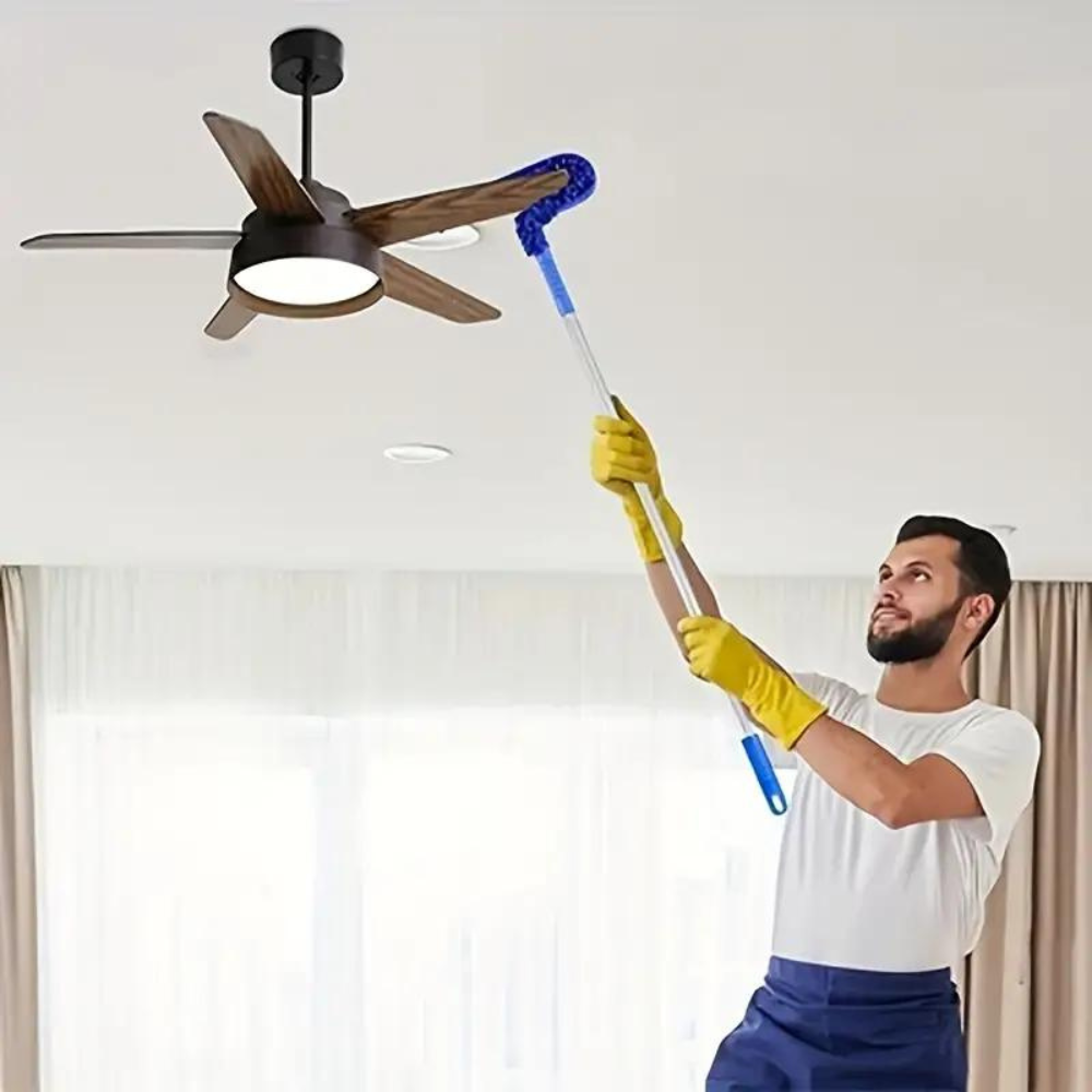 Flexible Extendable High Reach Microfiber Ceiling Fan...