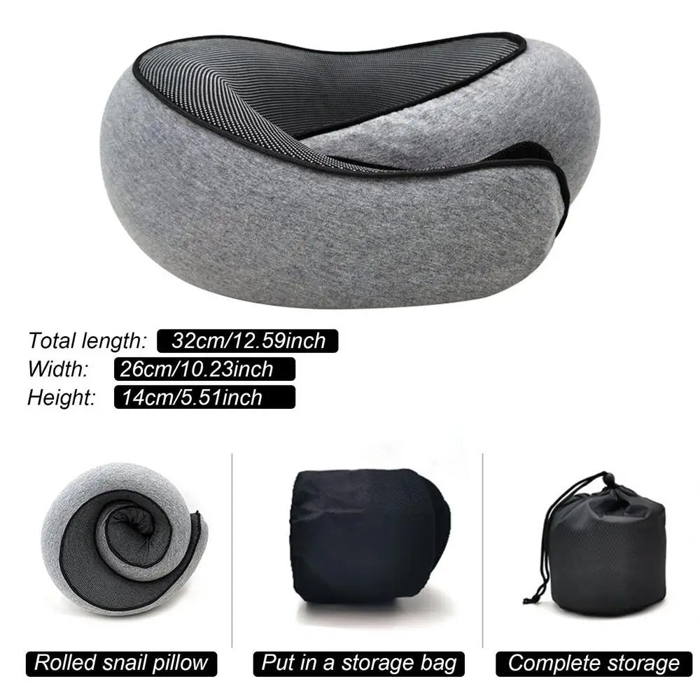 Ergonomic Travel Neck Pillow – Memory Foam Support for...