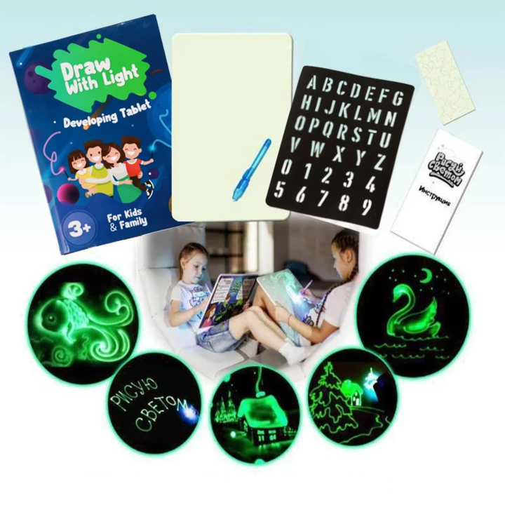 Magic LED Light Drawing Pad for Kids