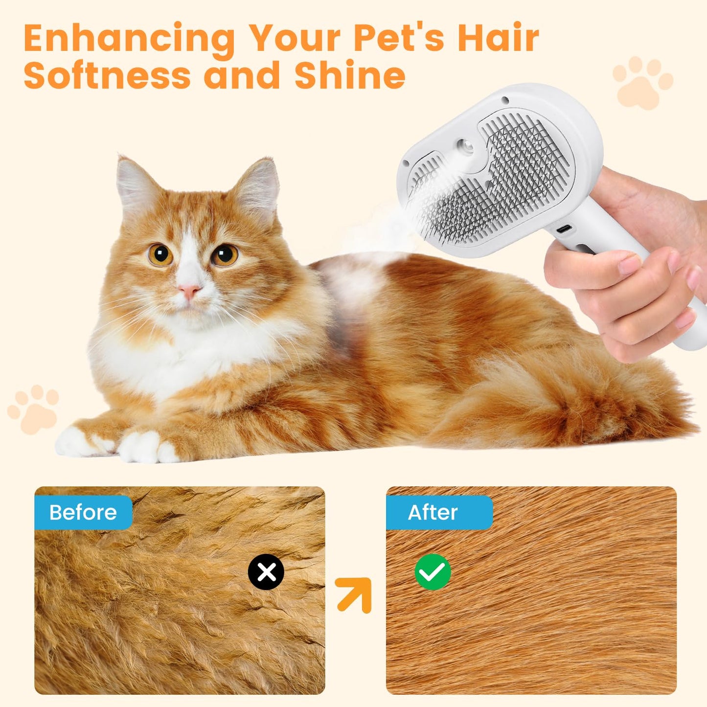 Cat and Dog Steam Brush