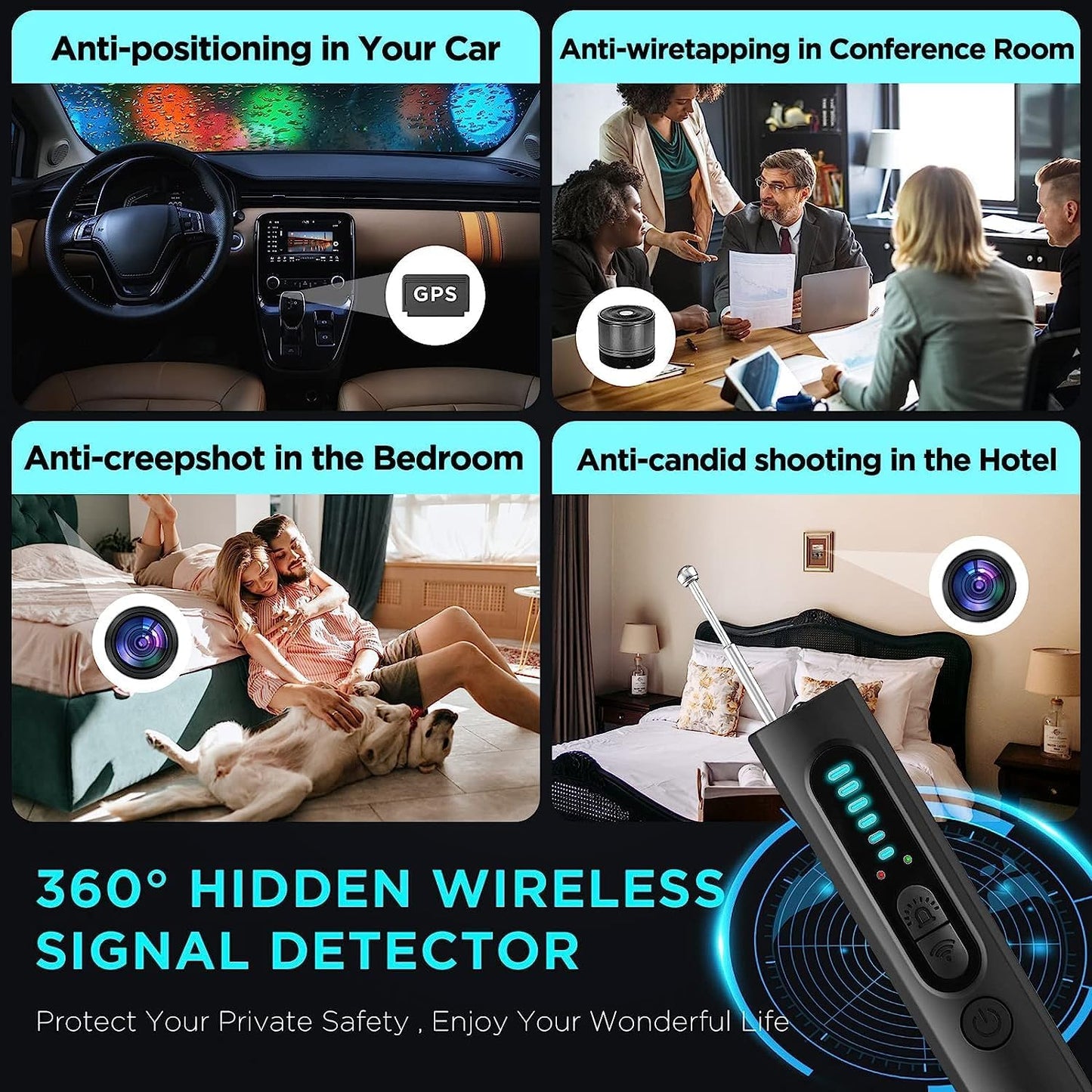 Hidden Camera Detector (Military Grade, with Built-in...