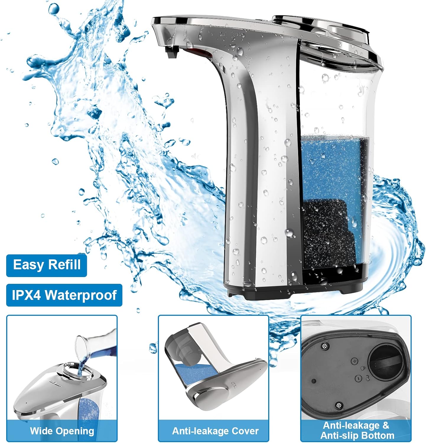 Automatic Touchless Dish Soap Dispenser for Kitchen and...