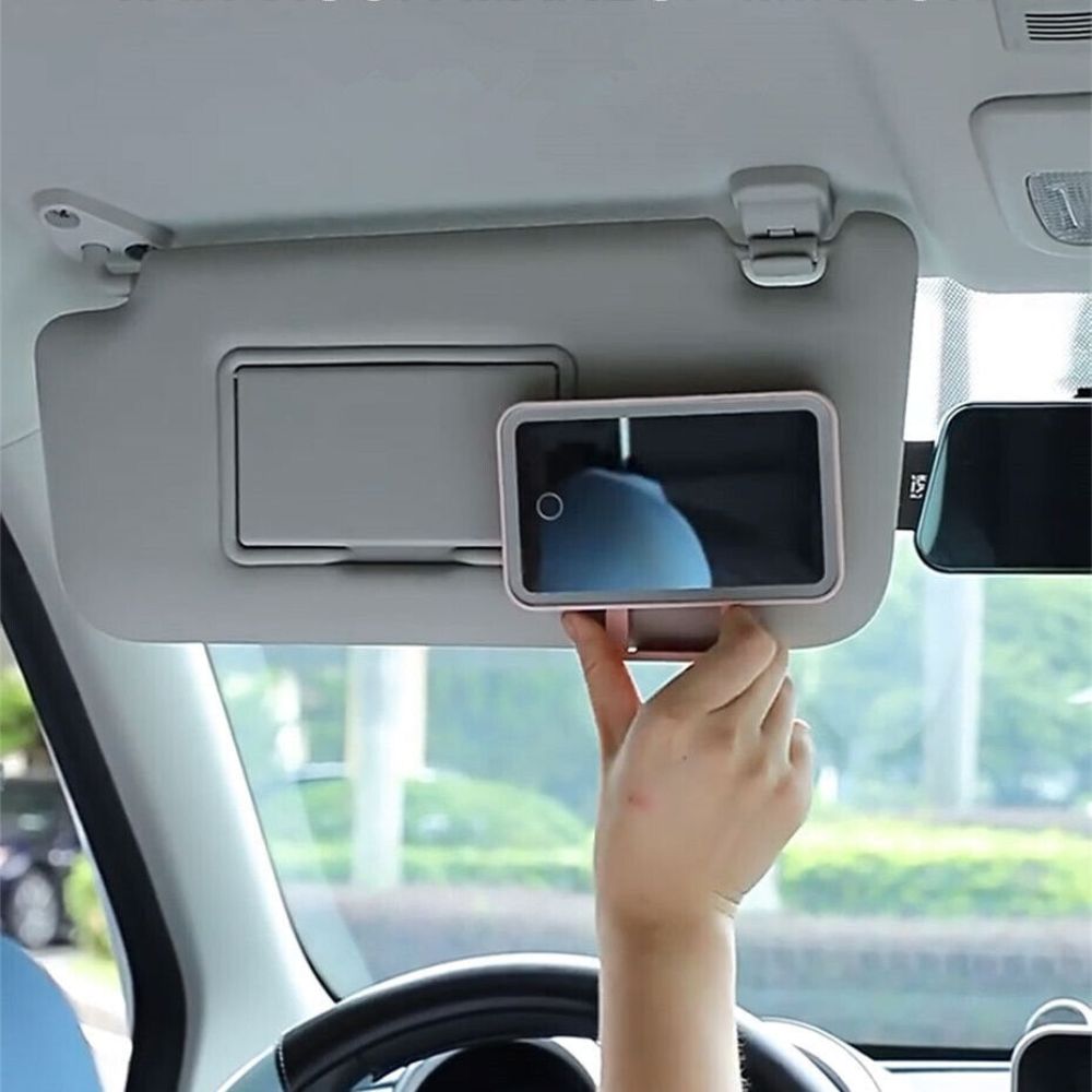 Light up LED Car Vanity Mirror Attachment