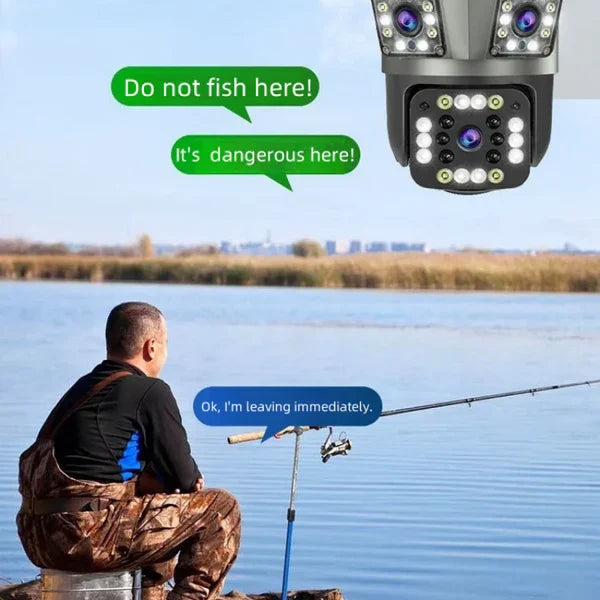 Dual Lens Outdoor Waterproof Wireless Wifi HD Triple...