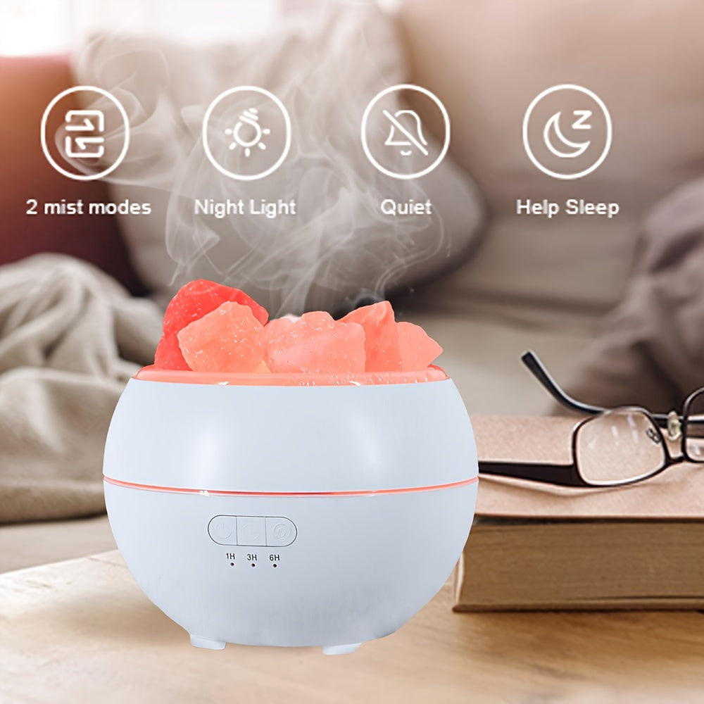 Salt Lamp Diffuser - 3-in-1 Essential Oil Diffuser