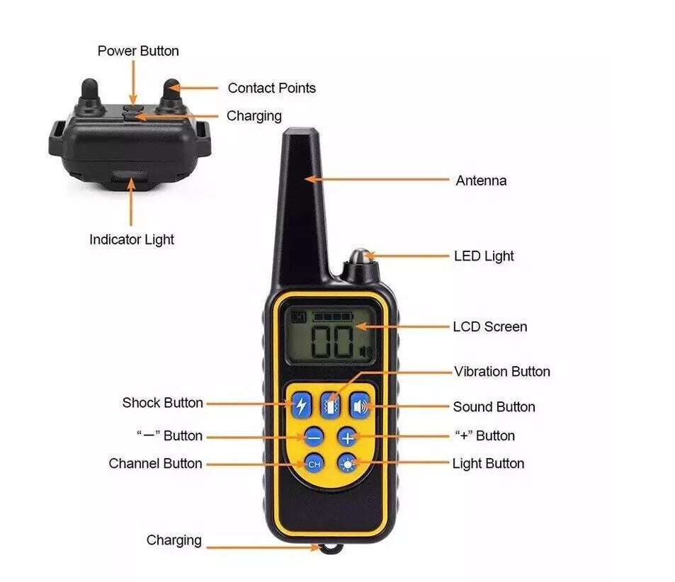 2600ft Electronic Dog Training Collar Waterproof Pet...