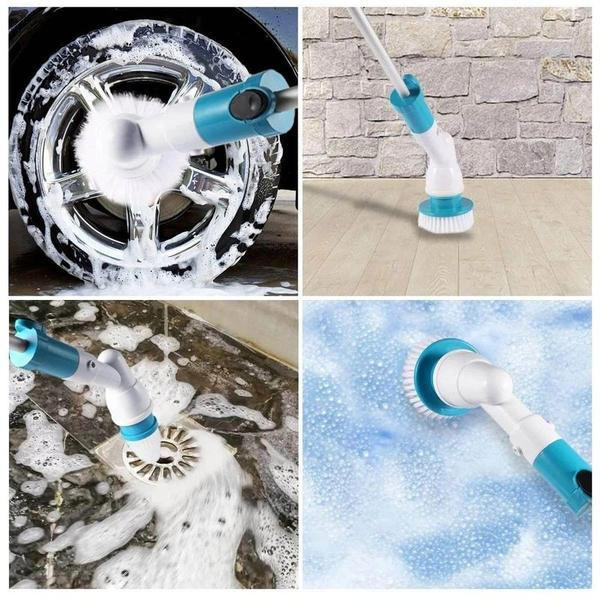 Cordless Electric Spin Scrubber with Extendable Handle...