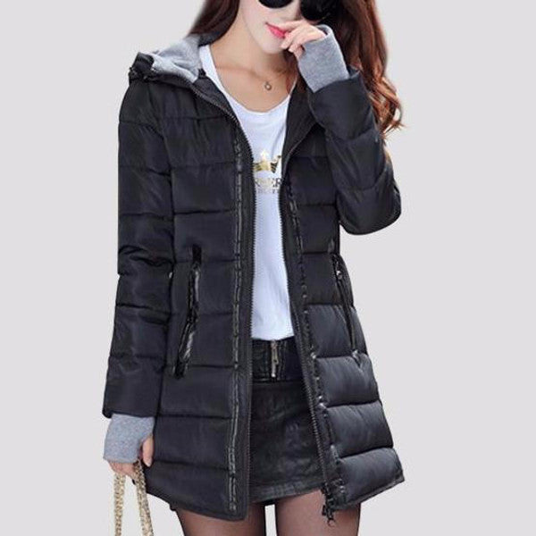 Long Quilted Coat for Women