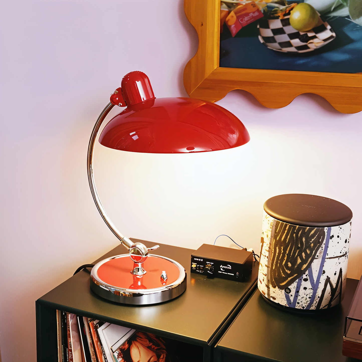 Adjustable Vintage Iron Dome Desk Lamp