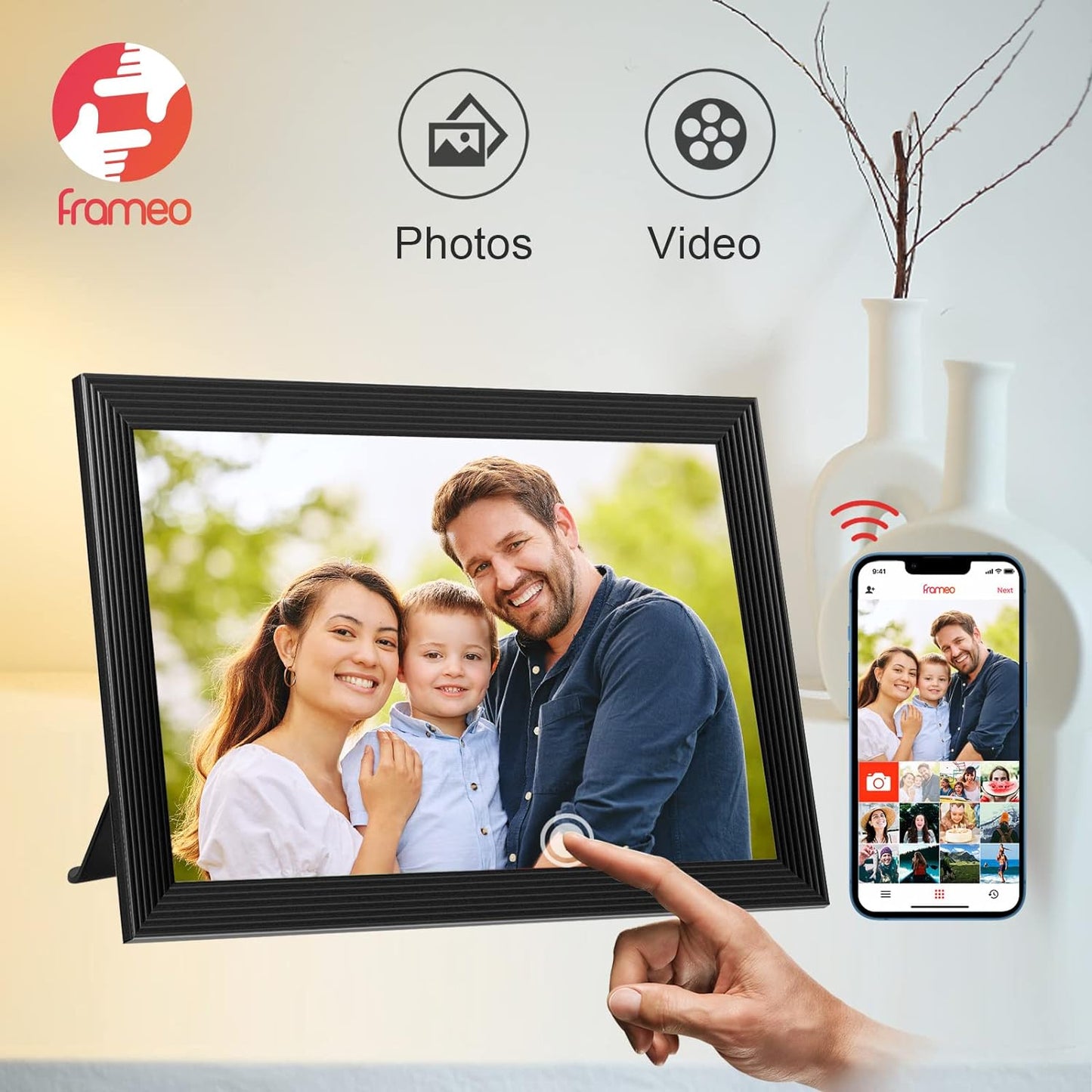 High-Resolution Digital Frame Top Electronic Frame with...