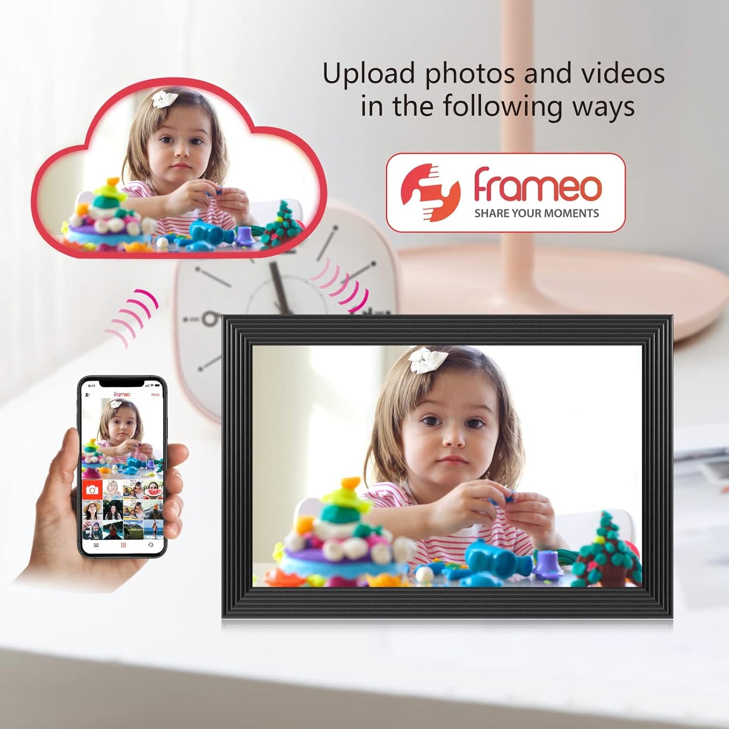High-Resolution Digital Frame Top Electronic Frame with...