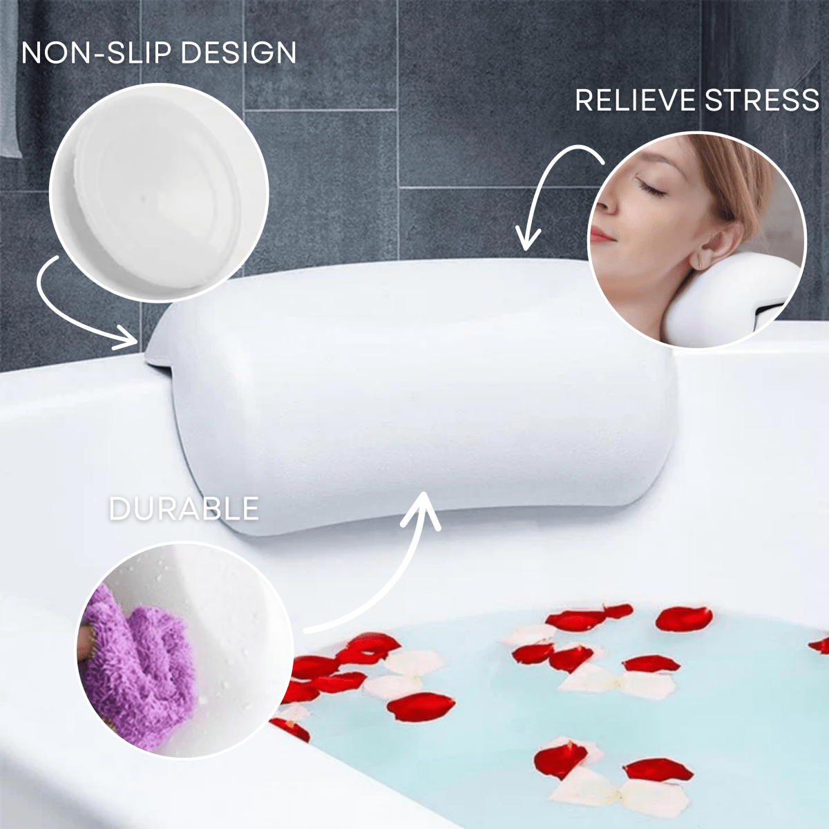 Ergonomic Neck and Head Support for Relaxing at Home As...